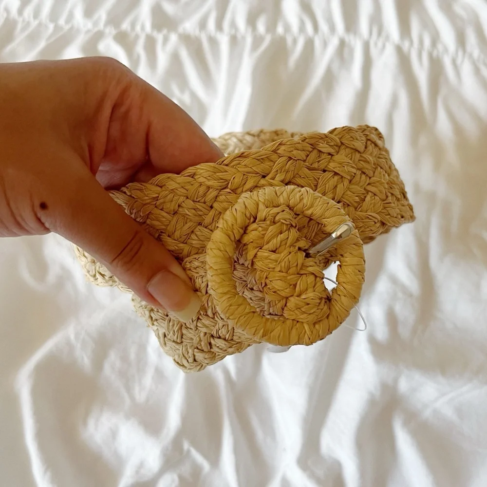 NWT J.CREW Raffia Belt Size XS/S - Picture 2 of 6
